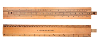 31. Slide Rule in a Drawing Scale